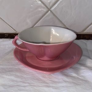 Vintage like new Pink Heart Mary Kay Cup Saucer Set